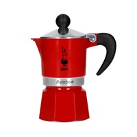 Bialetti Moka konvička Rainbow 3 šálky 130 ml červená