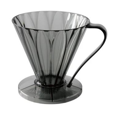 Cafec Flower Deep 45 plastový dripper černý